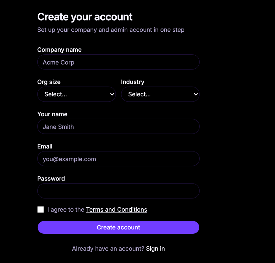 Your account and <strong>deployments</strong>